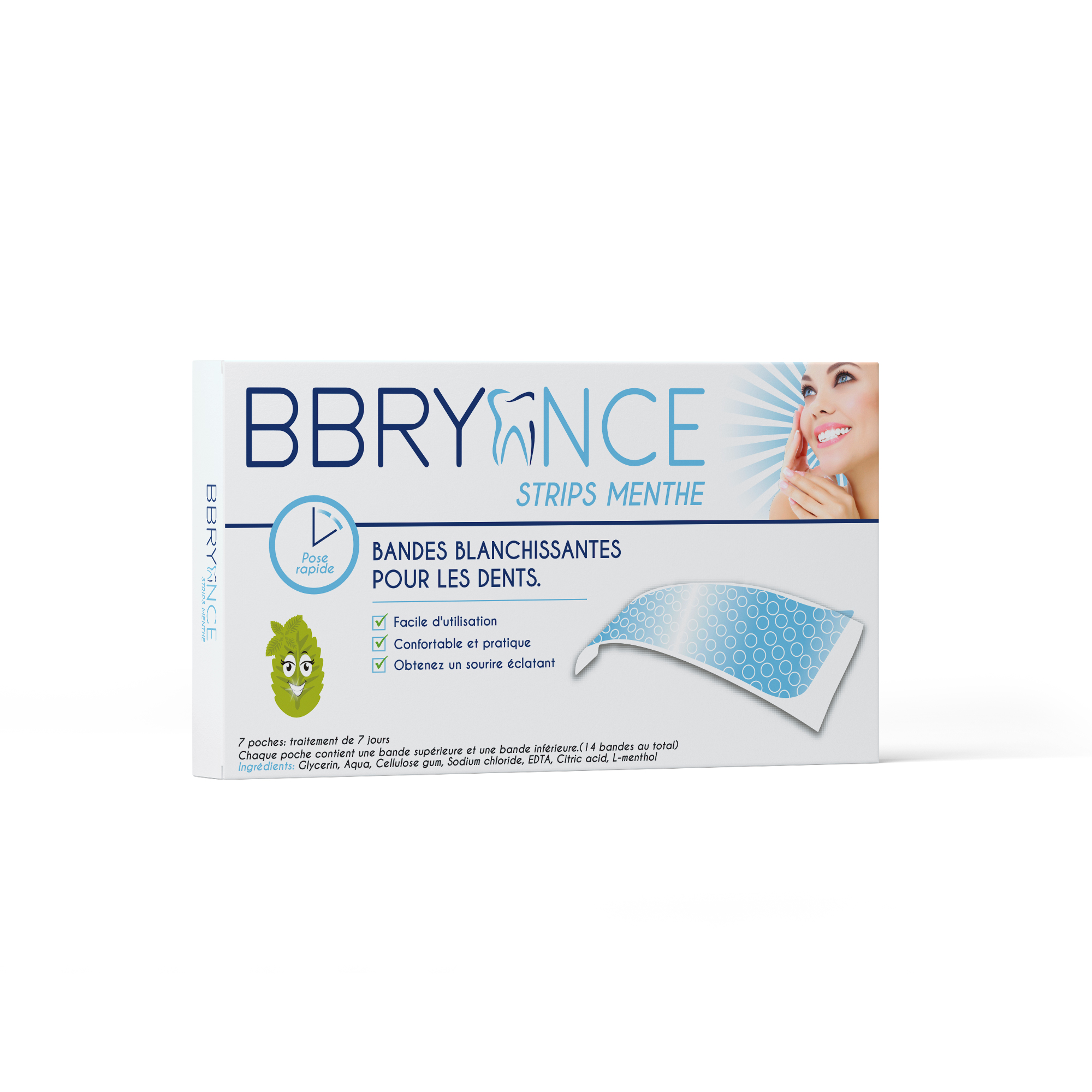 Kit De Blanchiment Dentaire BBRYANCE - Édition Limitée - Goût Menthe - Neuf