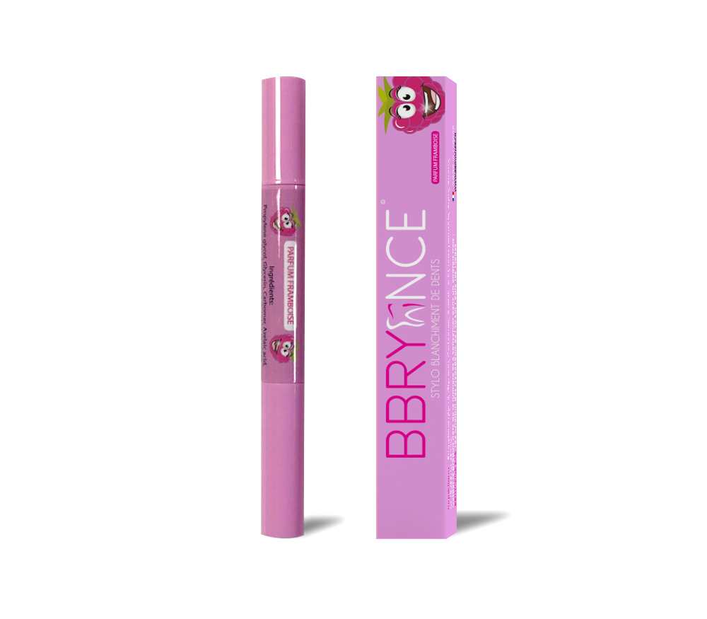 STYLO BLANCHEUR FRAMBOISE – Kit Blanchiment Dentaire BBRYANCE ©